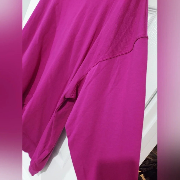 NWT Calvin Klein Performance Pink Terry Cozy Sweatshirt in Size 2X - Picture 8 of 11